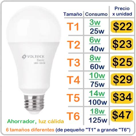 Foco led luz cálida Volteck Plaza Bonita