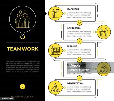 Teamwork Infographic Concept Vectors Stock Illustration Download Image Now Business