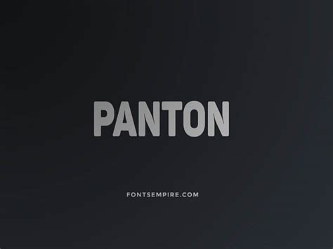 Panton Font Family Free Download - Fonts Empire