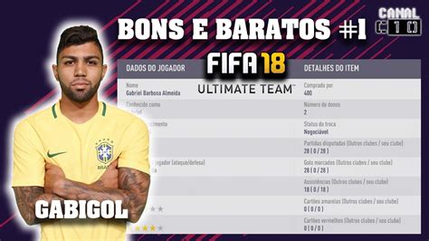 Bons E Baratos No Ultimate Team Do Fifa 18 Gabriel Barbosa Gabigol