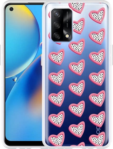 Oppo A74 4G Hoesje Hartjes Met Stippen Designed By Cazy Bol