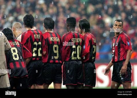 Milan Italy 20 Octobert 2004 San Siro Stadium Uefa Champions