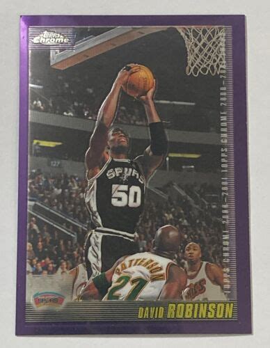 David Robinson Topps Chrome Basketball Card Nm Ebay