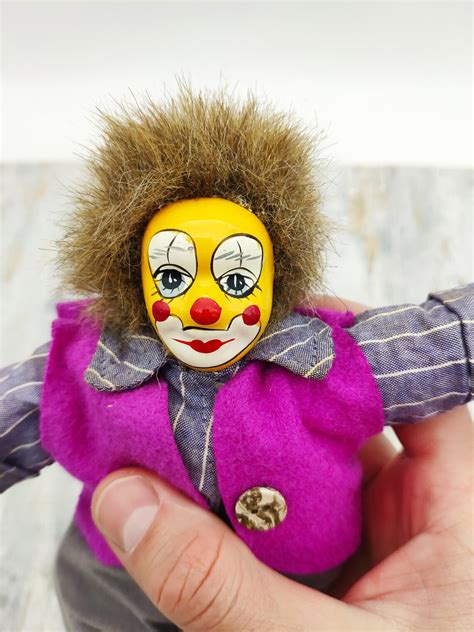 Clown Porcelain Clown Vintage Porcelain Clown Doll Soft Body Etsy