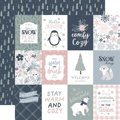 Echo Park Winterland Collection Christmas 12 X 12 Double Sided