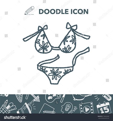Bikini Doodle Stock Vector Royalty Free Shutterstock