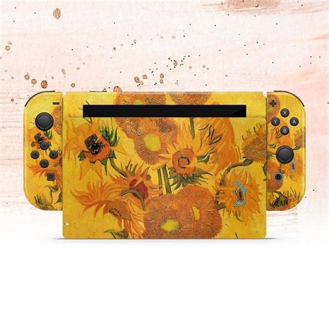 Nintendo Sunflowers Van Gogh Nintendo Switch Flowers Dock Skin Etsy