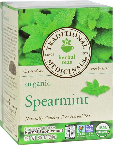 Amazon Traditional Medicinals Organic Spearmint Herbal Tea