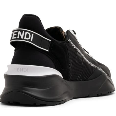 Fendi Ayakkabı Flow Sneaker Siyah Erkek Maslak Outlet