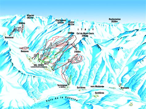 Val Cenis Ski Resort France Ski Line