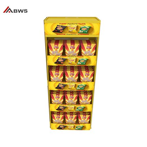 4-tier Food Display Rack Focused In-store Brand Merchandising