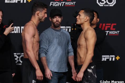 Photos Ufc Fight Night Official Weigh Ins Faceoffs Mma Underground