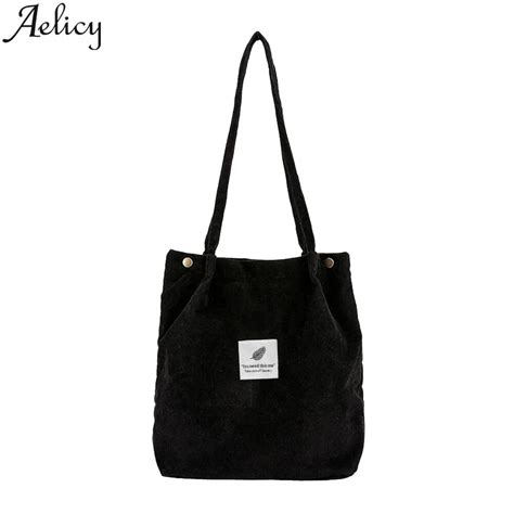 Aelicy Women Fashion Corduroy Pure Color Crossbody Shoulder Bag