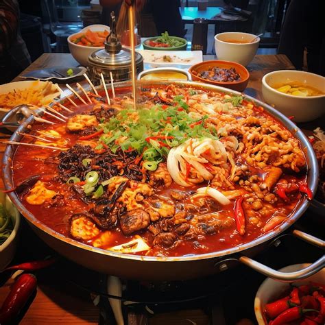 Premium Ai Image Sichuan Hot Pot A Spicy Adventure