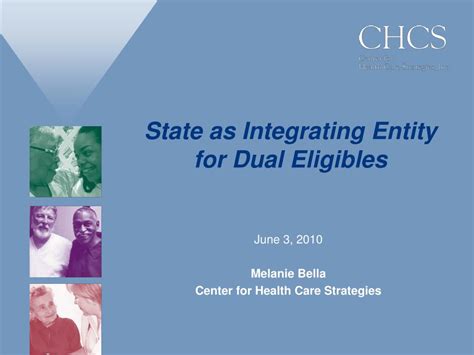 Ppt State As Integrating Entity For Dual Eligibles Powerpoint