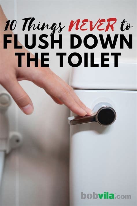 10 Things Never To Flush Down The Toilet Flush Laundry In Bathroom