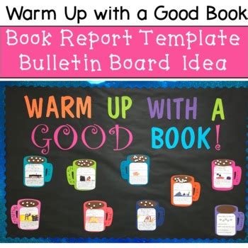 Warm Up With A Good Book Book Report Craftivity Template Bulletin