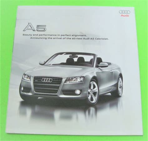 2020 Audi A5 And S5 Cabriolet Color Folder Brochure Nr Mint Ebay