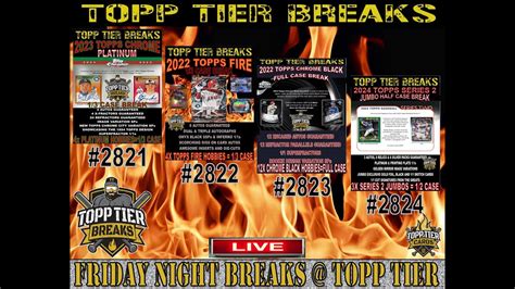 Friday Baseball Breaks Topp Tier Platinum Fire Black