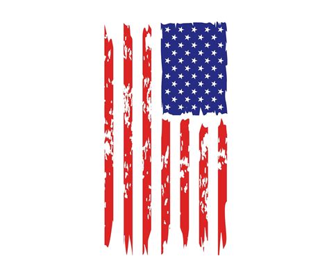 Usa Flag Svg Distressed American Flag Svg 4th July Svg Usa Flag Silhouette Grunge Flag Svg