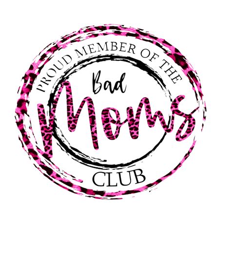 Bad Moms Club Hotpink Cheetah Print Printable For Ts For Mom 23651467 Png