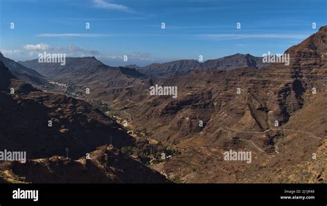 Beautiful Aerial Panoramic View Of The Rugged Mountains In Southern