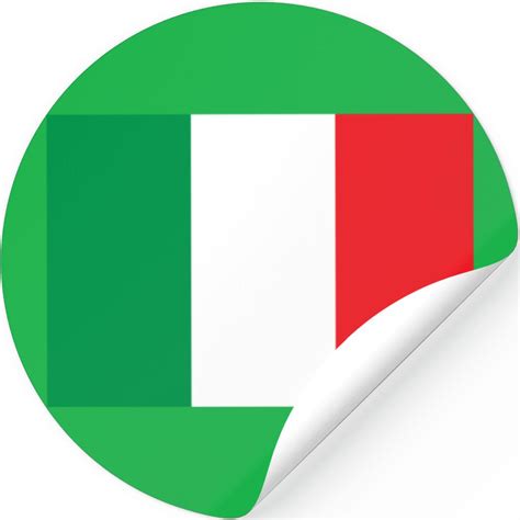 Italian Flag Stickers Designed & Sold By Greg Owens