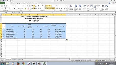 Cara Membuat Database Dalam Ms Excel Youtube