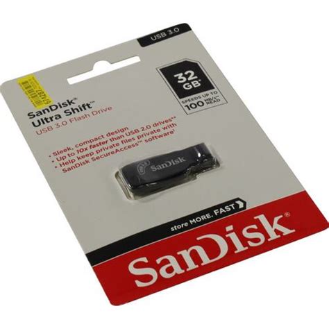 Флешка SanDisk Ultra Shift SDCZ410-032G-G46 USB 32 ГБ — купить, цена и ...