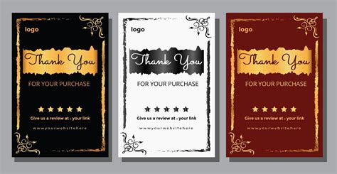 Thank You Card Template 17637568 Vector Art at Vecteezy