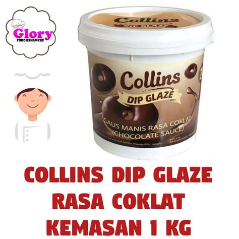 Jual Topping Collins Dip Glaze Kg Coklat Topping Donat Topping Kue