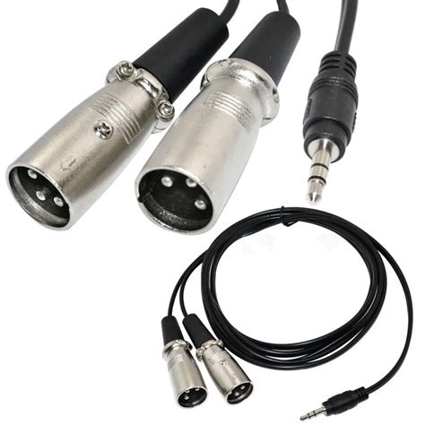 Stereo Audio Cable Male Female Mini Xlr To Mm Adapter Conector