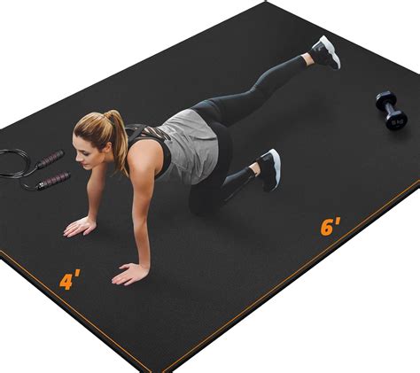 Large Exercise Mat Fitness Mat For Home Gym Thick 183x123x0 7cm Innhom