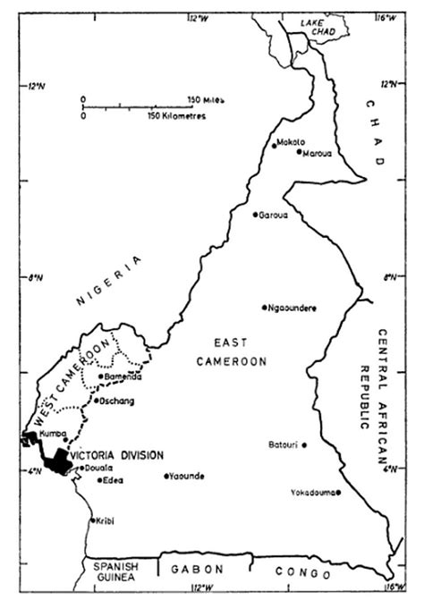 100 Years Cartographical History Of Southern Cameroons By William