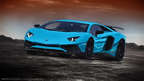 Lamborghini Aventador SV Rendered in All Colours - GTspirit