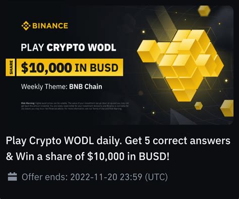 Binance Wodl Quiz Answers Today All Crypto Words Added