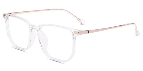 Unisex Full Frame Mixed Material Eyeglasses