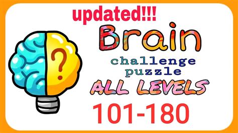 Brain Challenge Puzzle 101 180 Walkthrough Youtube