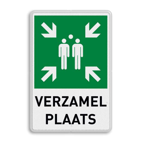 Veiligheidsbord E007 Verzamelplaats Officiële veiligheidspictogrammen