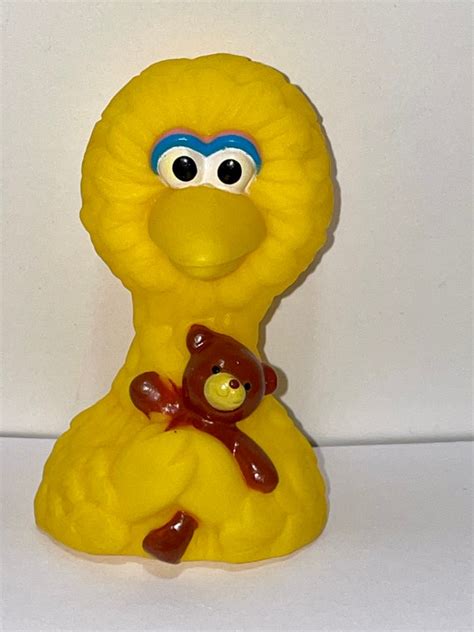 Vintage Jim Henson Sesame Street Big Bird With Teddy Bear - Etsy