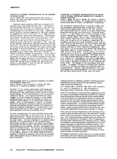 (PDF) Complications of femoral artery catheterization: Prospective evaluation with the Doppler ...