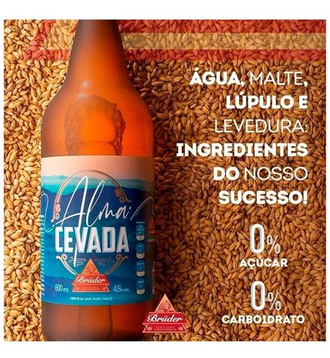 Kit Cerveja Artesanal Low Carb Bruder Alma Cevada Lager Un