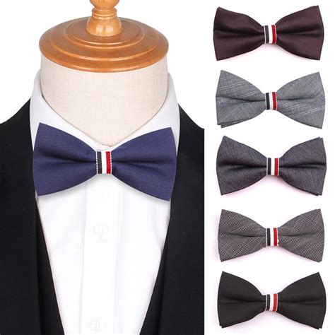 Fashion Student Bowtie Cotton Bow Ties For Wedding Party Cravats