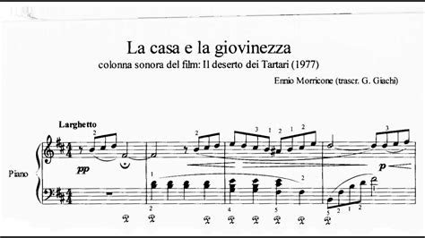 Ennio Morricone La Casa E La Giovinezza Arr G Giachi YouTube