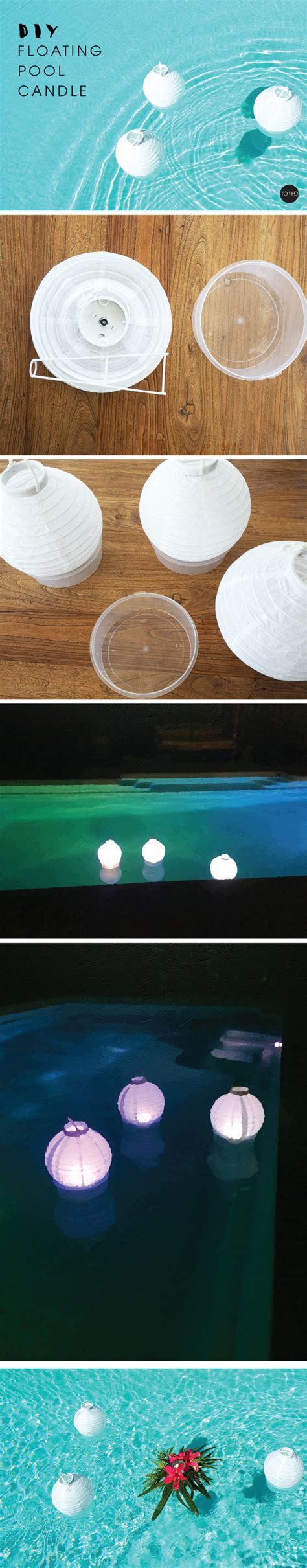 DIY Floating Pool Candle & Lights | TOMFO