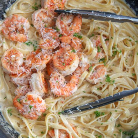 Creamy Shrimp Alfredo Pasta Video Cooked By Julie