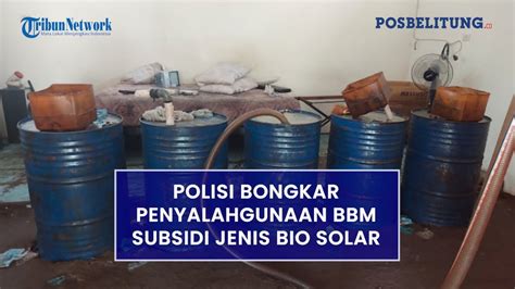 Polisi Bongkar Penyalahgunaan Bbm Subsidi Jenis Bio Solar Enam Orang