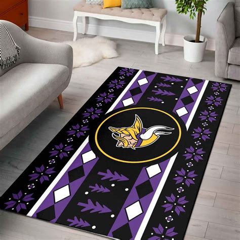 NFL Minnesota Vikings Limited Edition PREMIUM Area Rug Sizes S M L