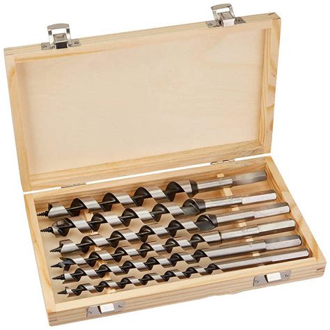 Drillpro 6pcs 6-20mm wookworking auger drill bit set length 230mm ...