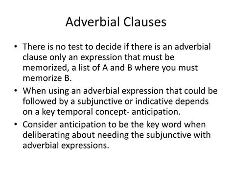 Ppt When To Use The Subjunctive And How To Form Its Four Tenses Powerpoint Presentation Id